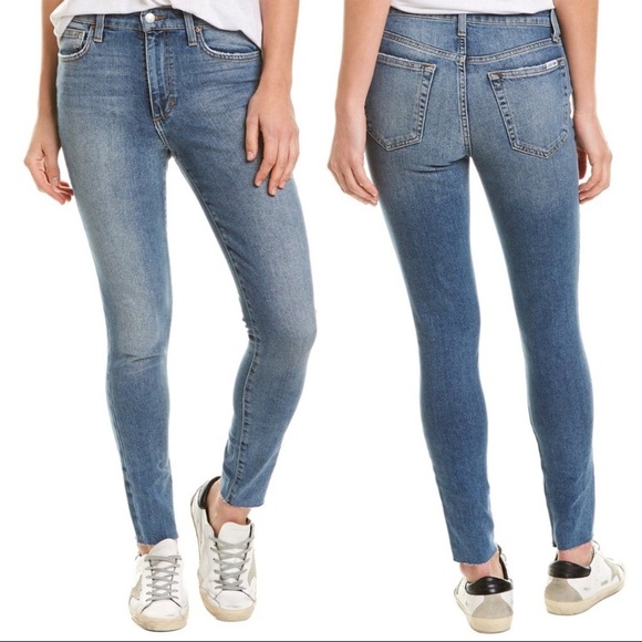 Joe's Jeans Denim - Joe’s Jeans High Rise Skinny Ankle Wheaton Raw Frayed Hem Size 30 Light Wash